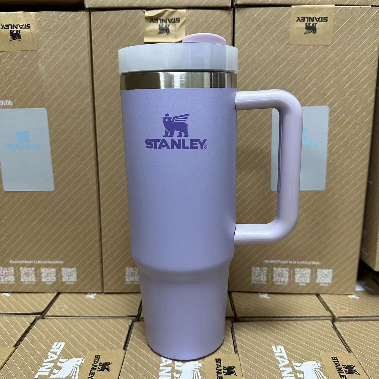 Stanlei Tumbler with Handle Straw Lid Stainless Steel 30oz