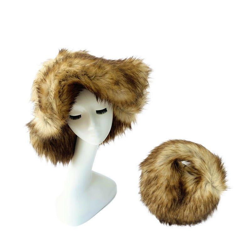 Faux Fur Hat & Purse- Set