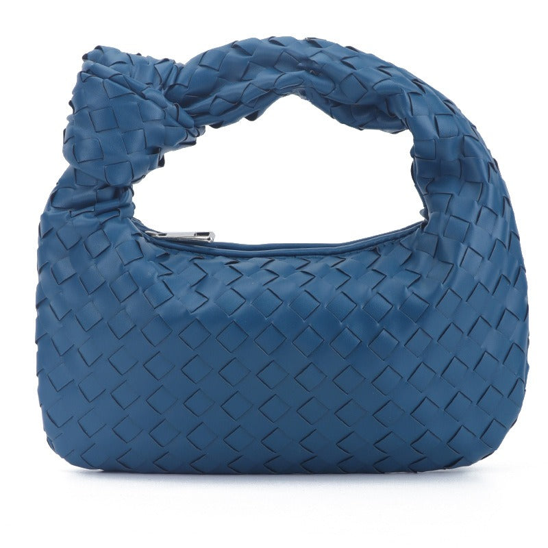 Woven Cowhorn Knotted Handbag