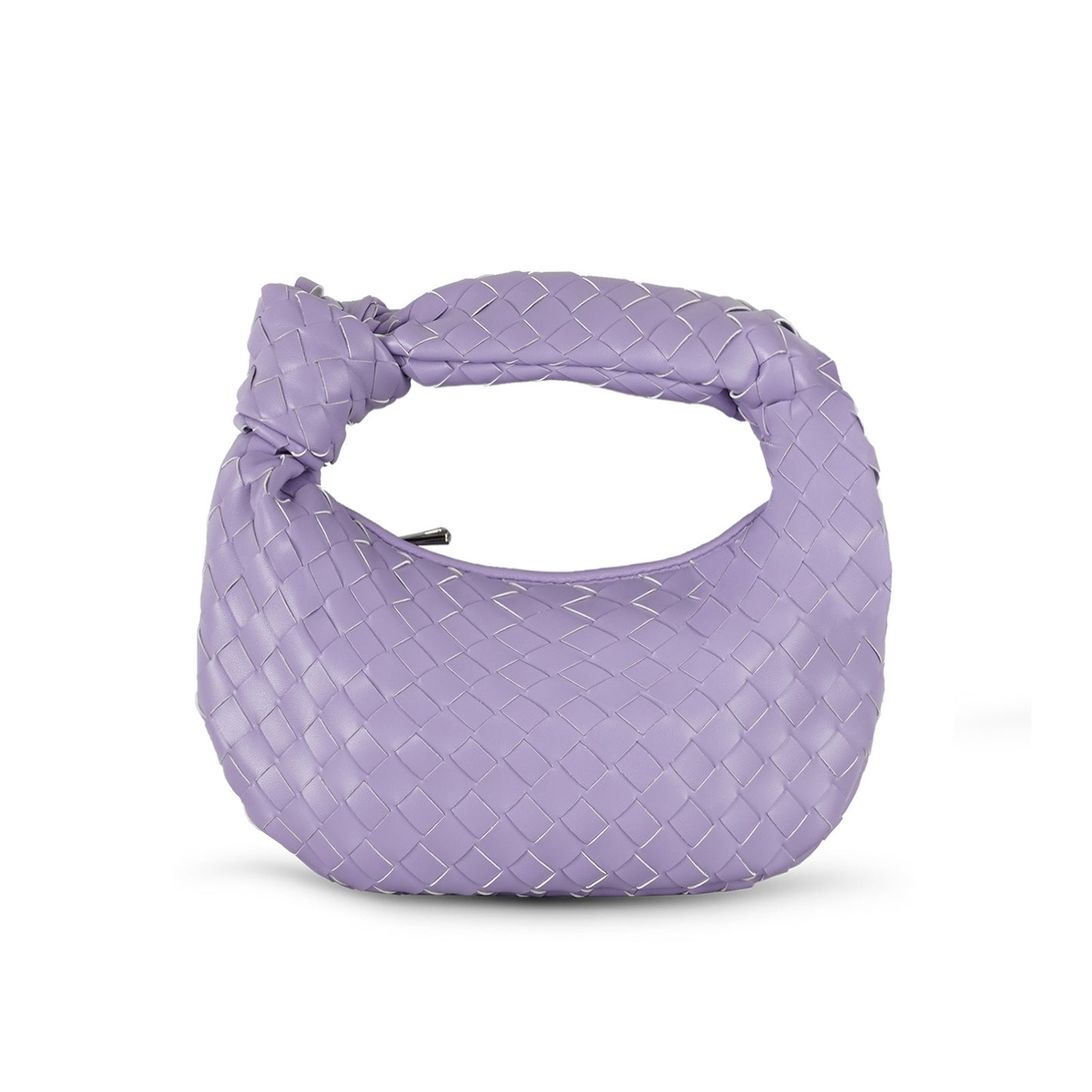 Woven Cowhorn Knotted Handbag