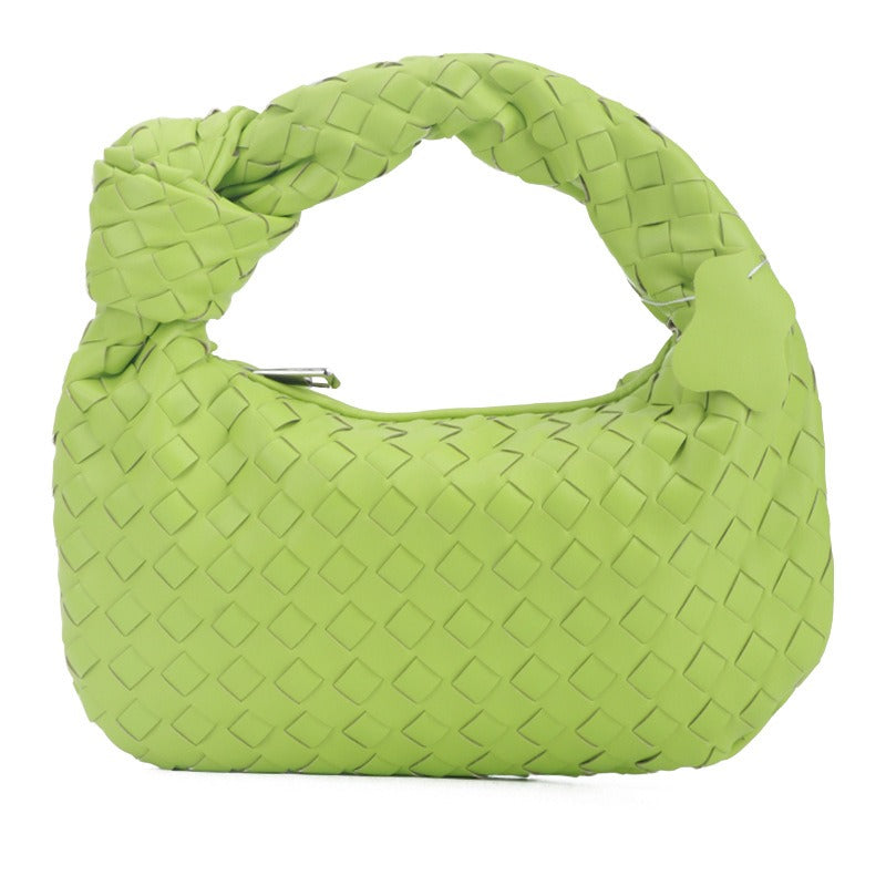 Woven Cowhorn Knotted Handbag