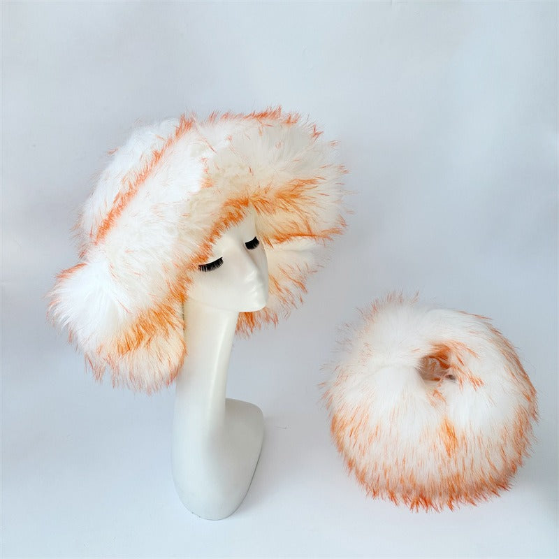 Faux Fur Hat & Purse- Set