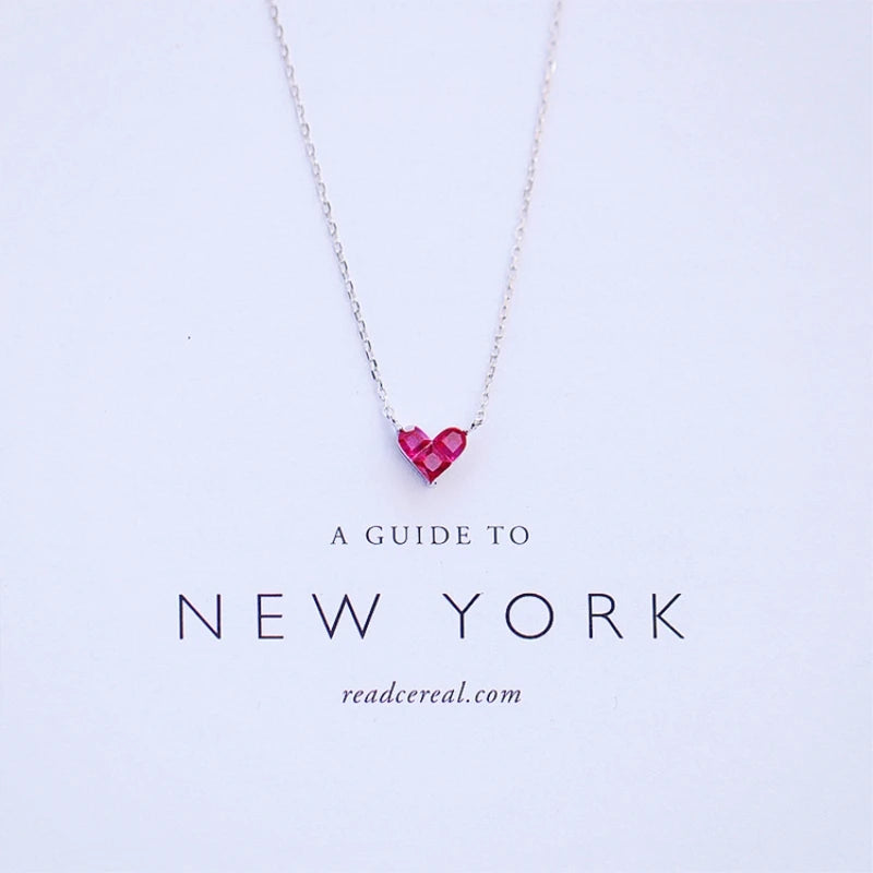 Cute Mini Heart Short Clavicle Chain - Sterling Silver